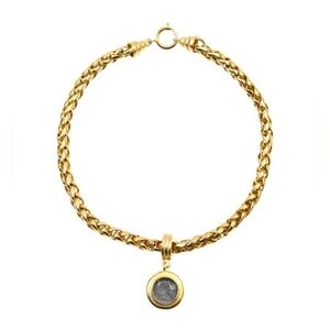 Vintage Carolee Gold Chain and Dangling Coin Necklace, circa 1990s